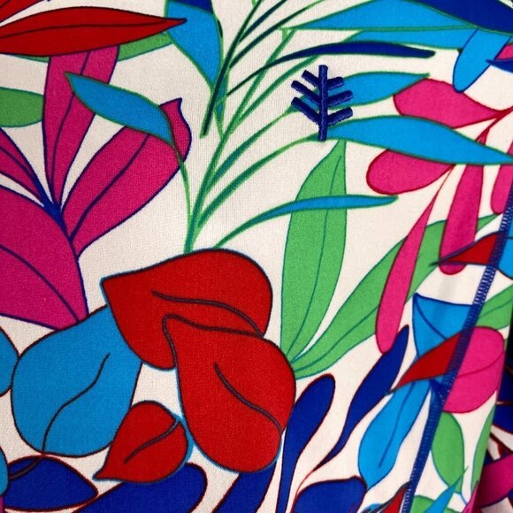 Coolibar Swim Shirt Small Hightide Long Sleeve UPF‎ 50+ Leaves Print TP-2129 - Picture 4 of 9